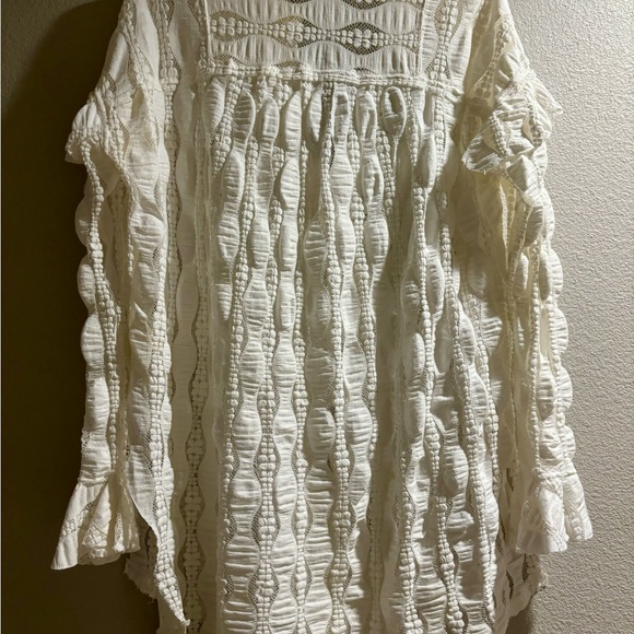 Free People Lace Tunic- White- Med - Picture 3 of 6